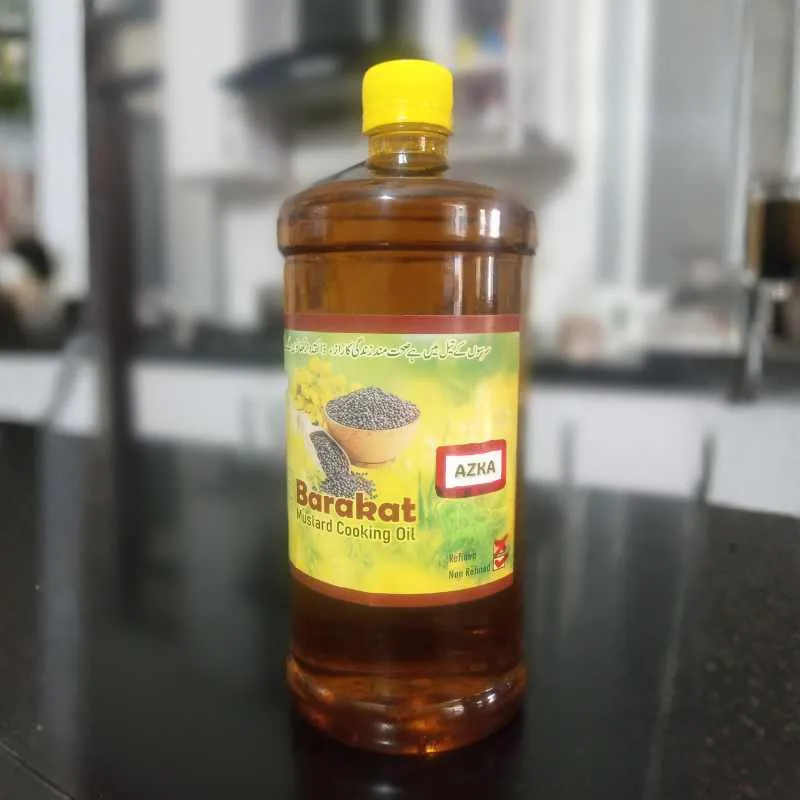 Barakat AZKA First Pressed Mustard Cooking Oil, 950 ml